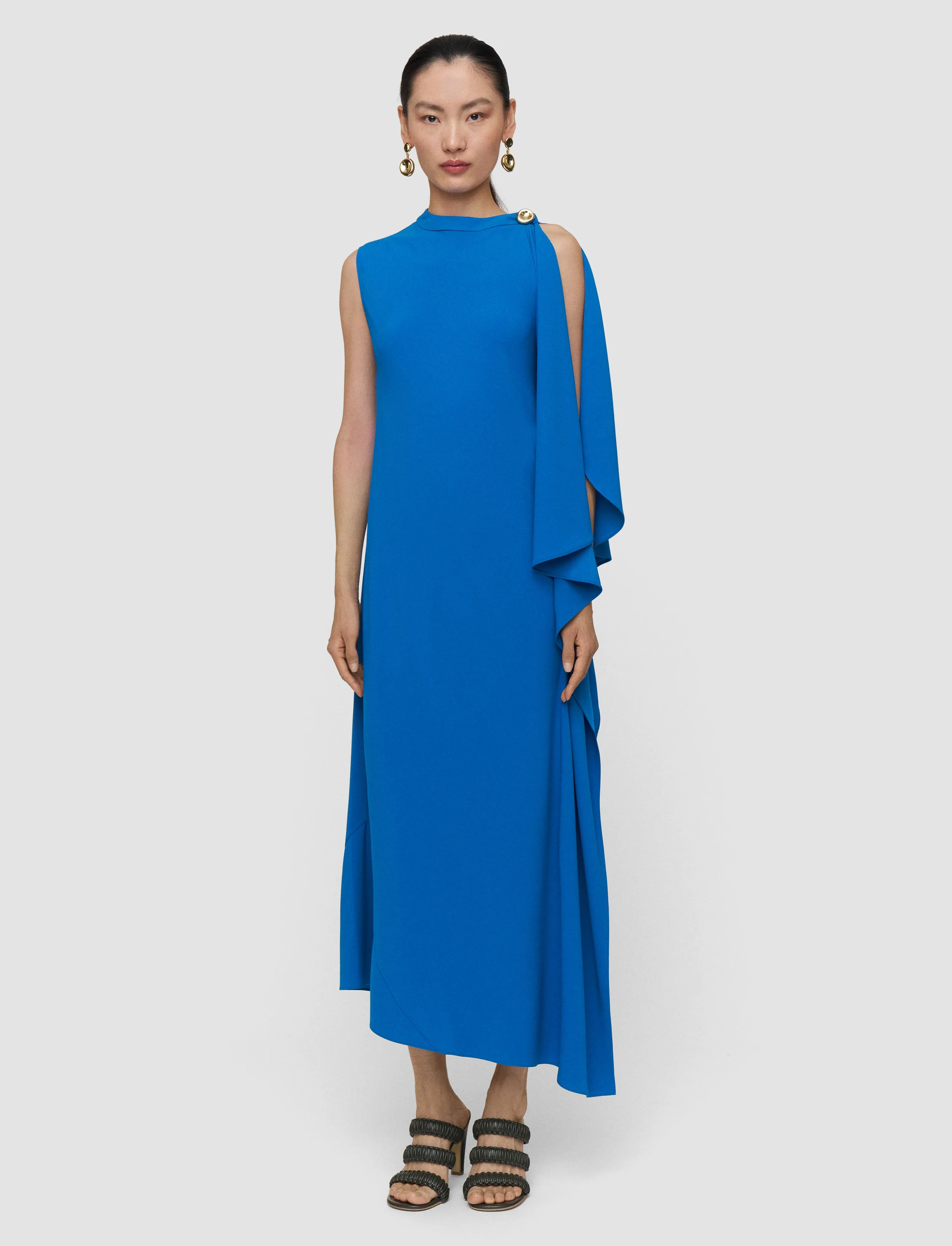 Aly Crepe Cape Dress sold by Joseph