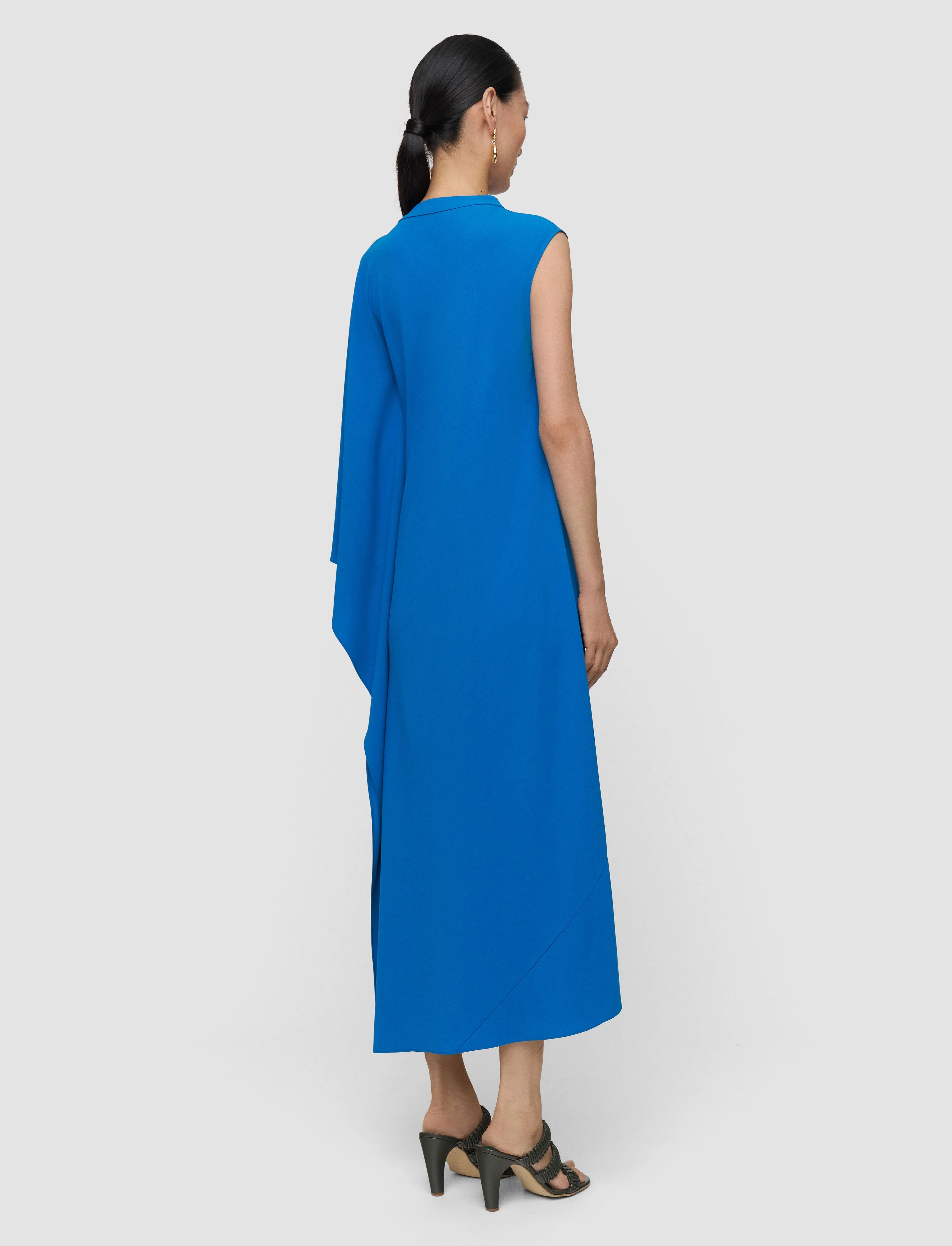 Aly Crepe Cape Dress sold by Joseph product image thumbnail 2