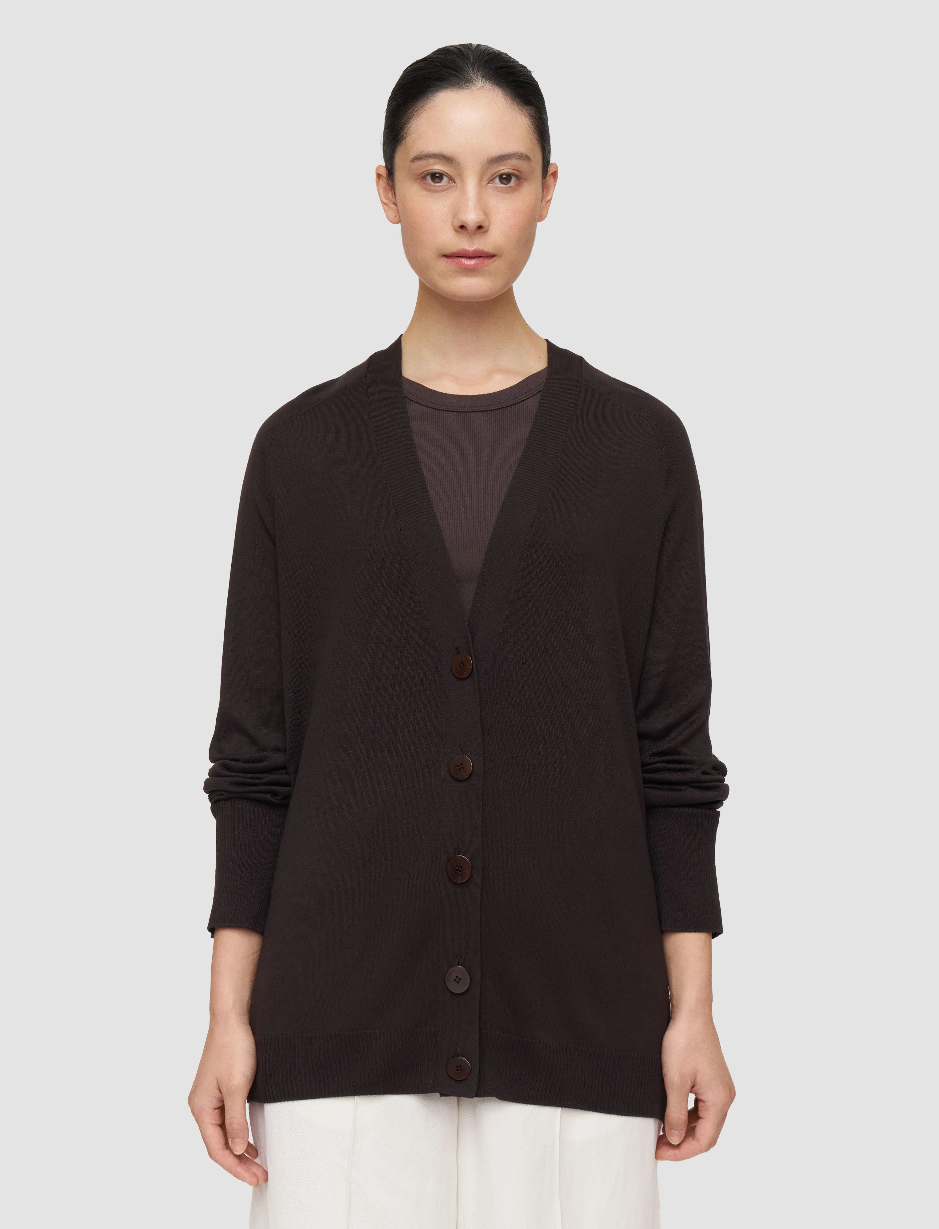 Gladi Silk Knit Cardigan sold by Joseph product image thumbnail 2