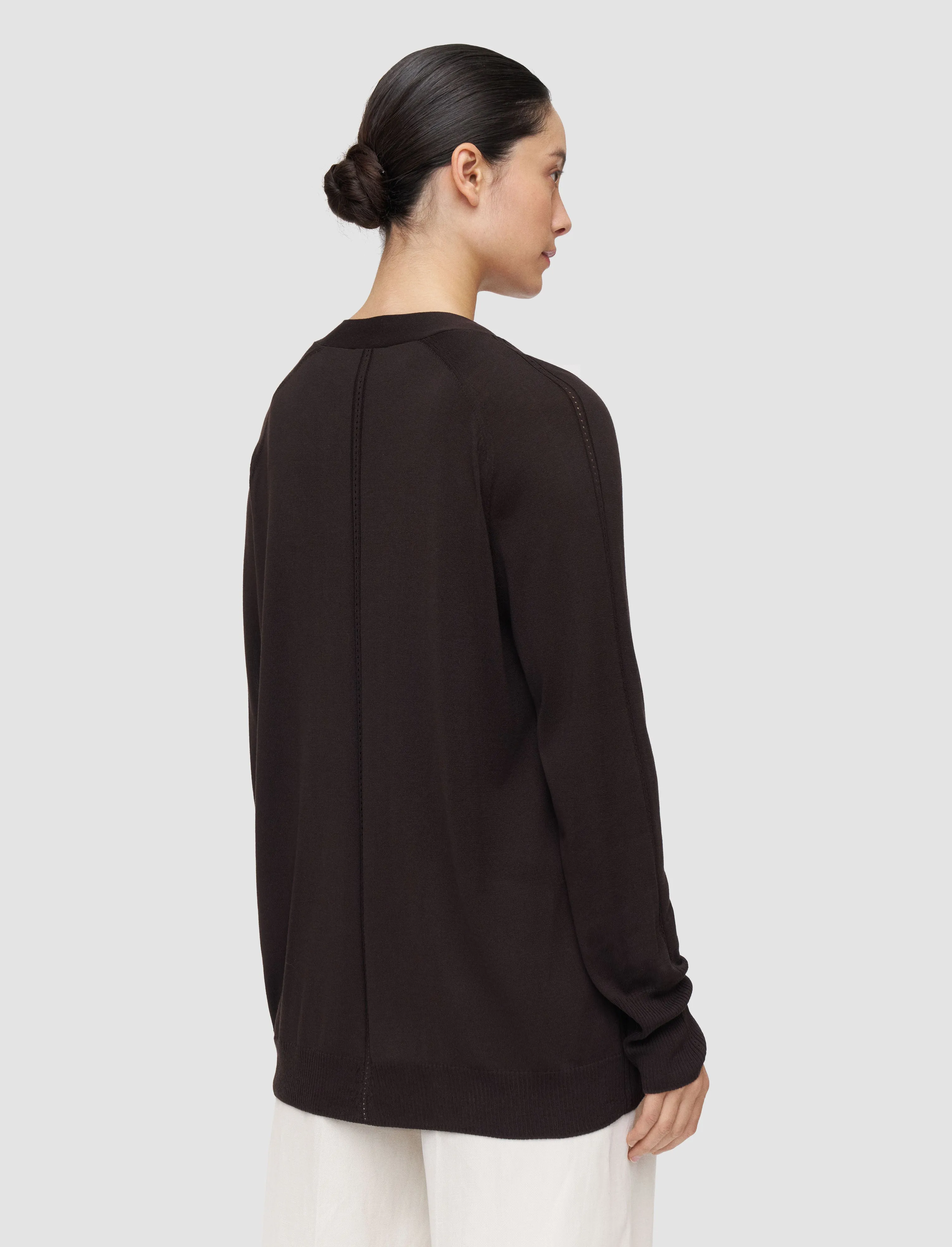 Gladi Silk Knit Cardigan sold by Joseph product image thumbnail 3