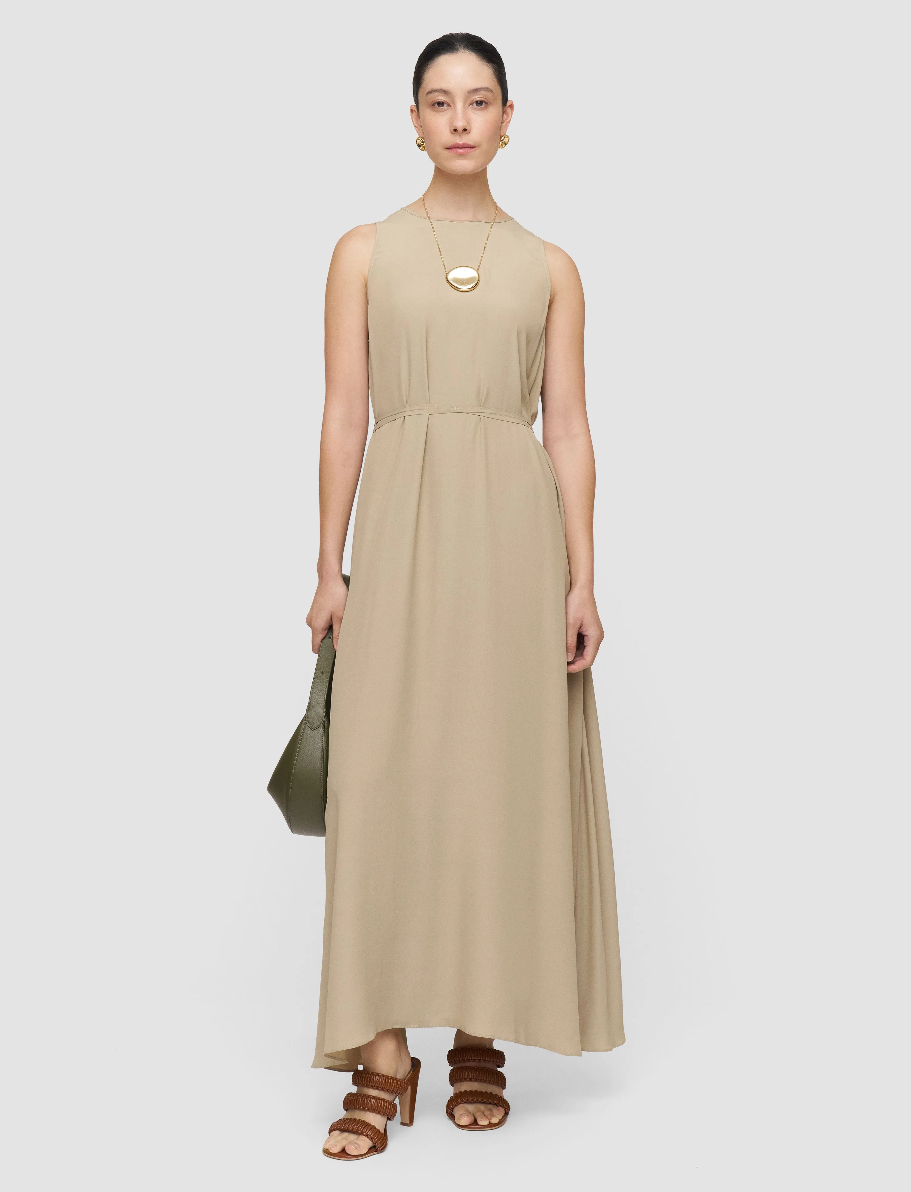 Lottie Silk Blend Crepe Dress sold by Joseph