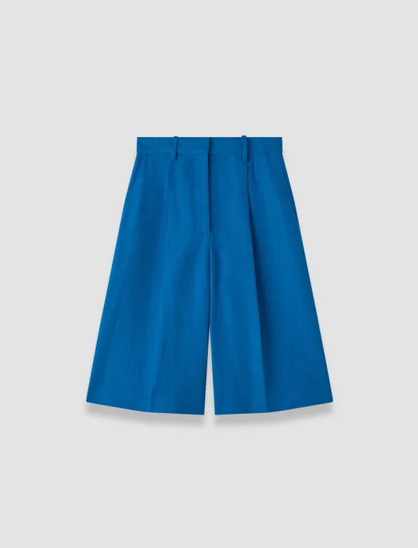 Centa Linen Blend Shorts made by Joseph