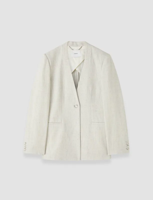 Ferula Textured Cotton Linen Jacket made by Joseph