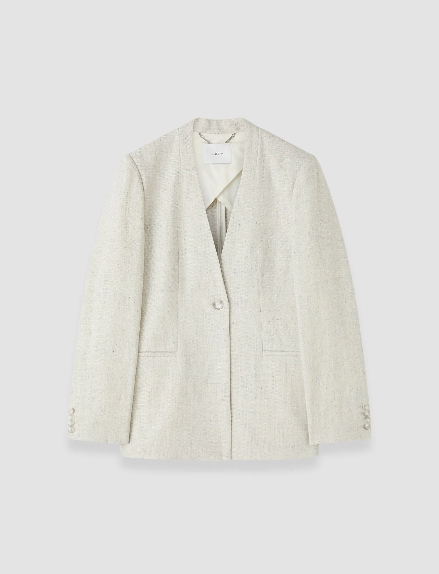 Ferula Textured Cotton Linen Jacket sold by Joseph