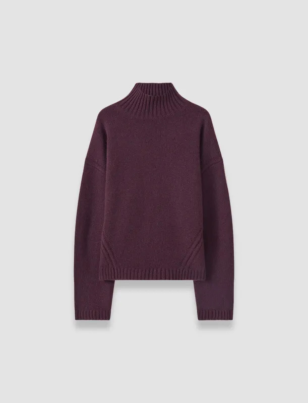Luxe Cashmere High Neck Jumper made by Joseph