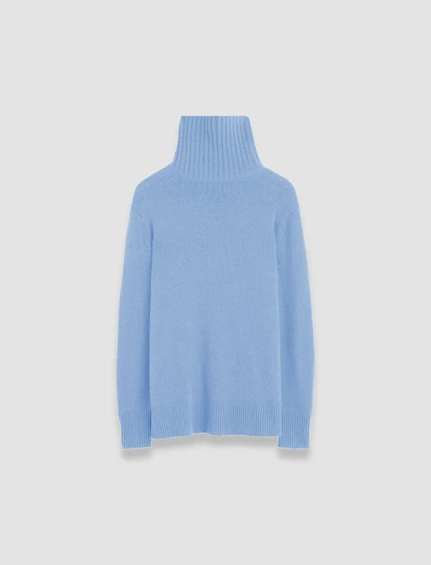 Open Cashmere High Neck Jumper made by Joseph