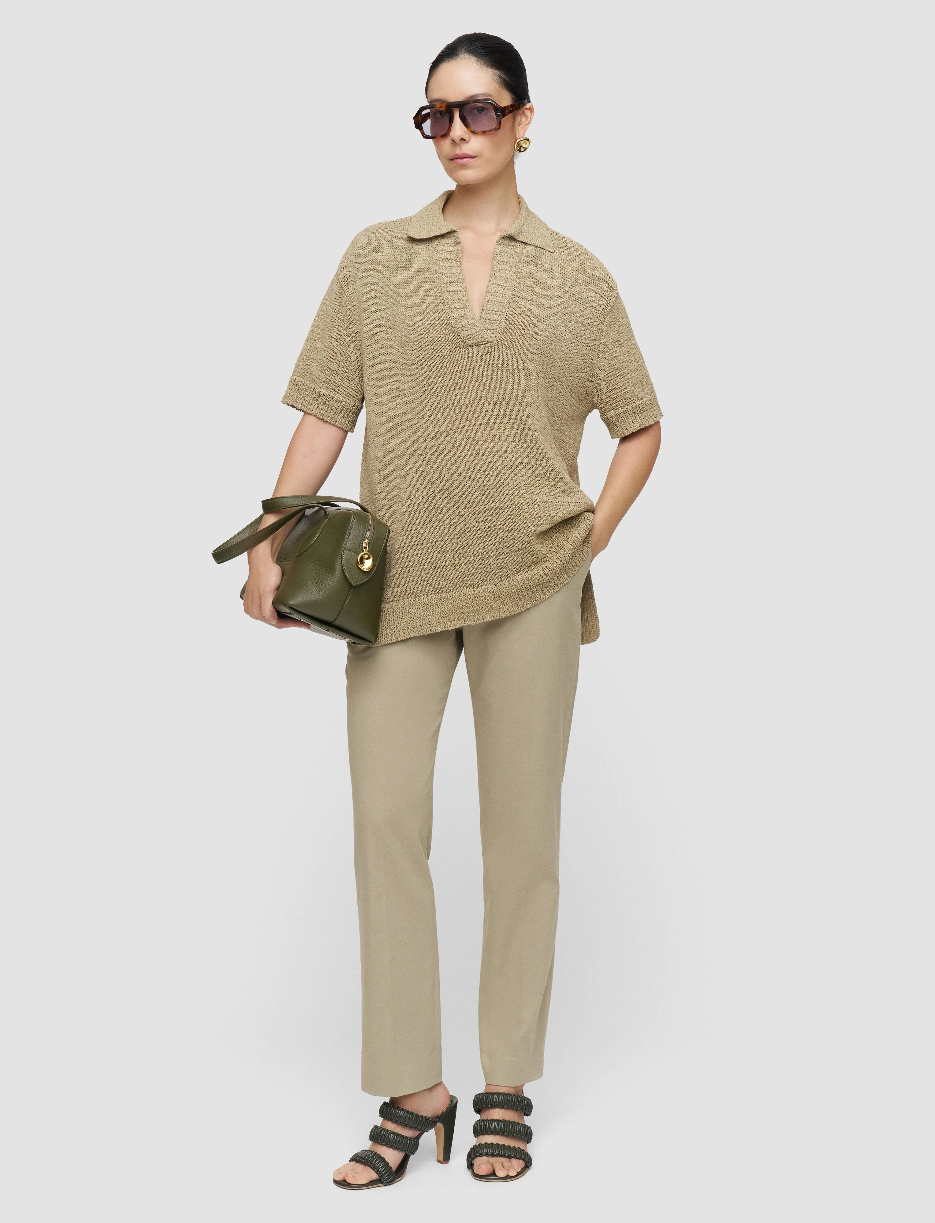 Coleman Long Light Cotton Trousers sold by Joseph product image thumbnail 2