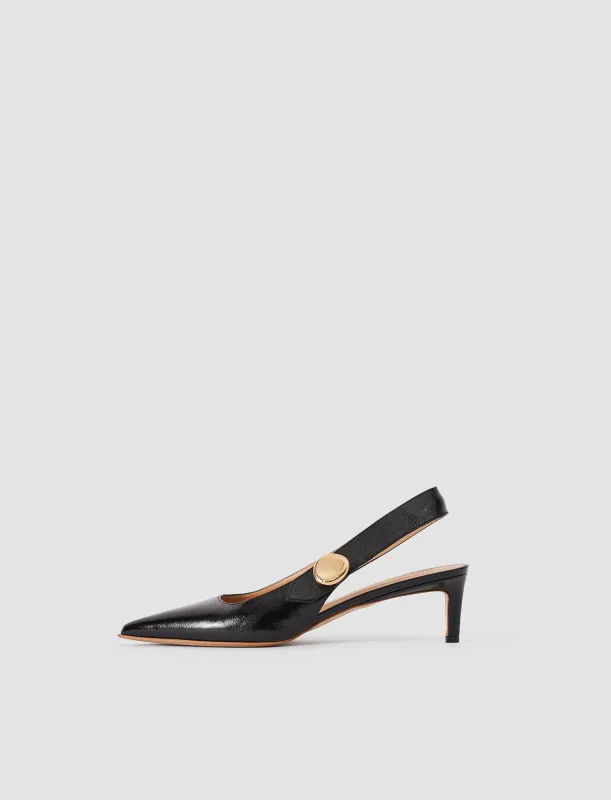 Cleo Patent Leather Slingbacks made by Joseph