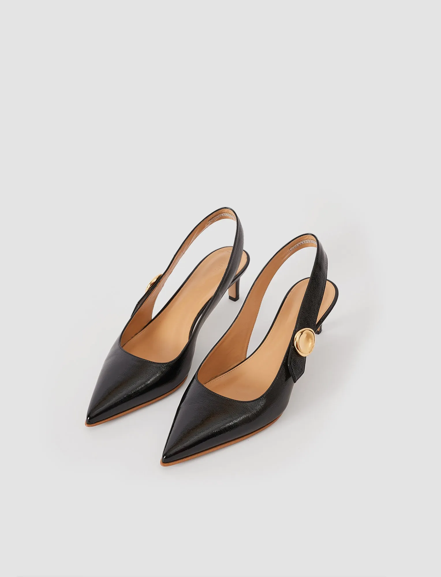 Cleo Patent Leather Slingbacks sold by Joseph product image thumbnail 3