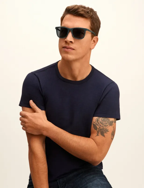 Teal Horn Square Sunglasses sold by Joseph Abboud