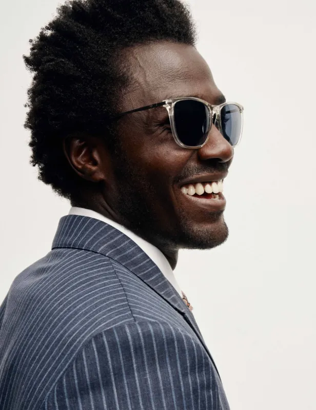 Crystal Modified Rectangle Sunglasses sold by Joseph Abboud