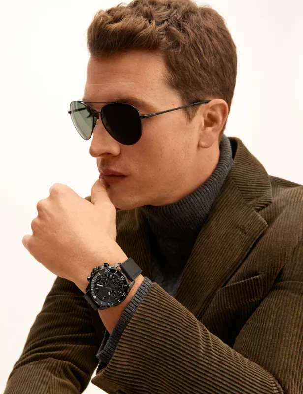 Black Aviator Sunglasses sold by Joseph Abboud