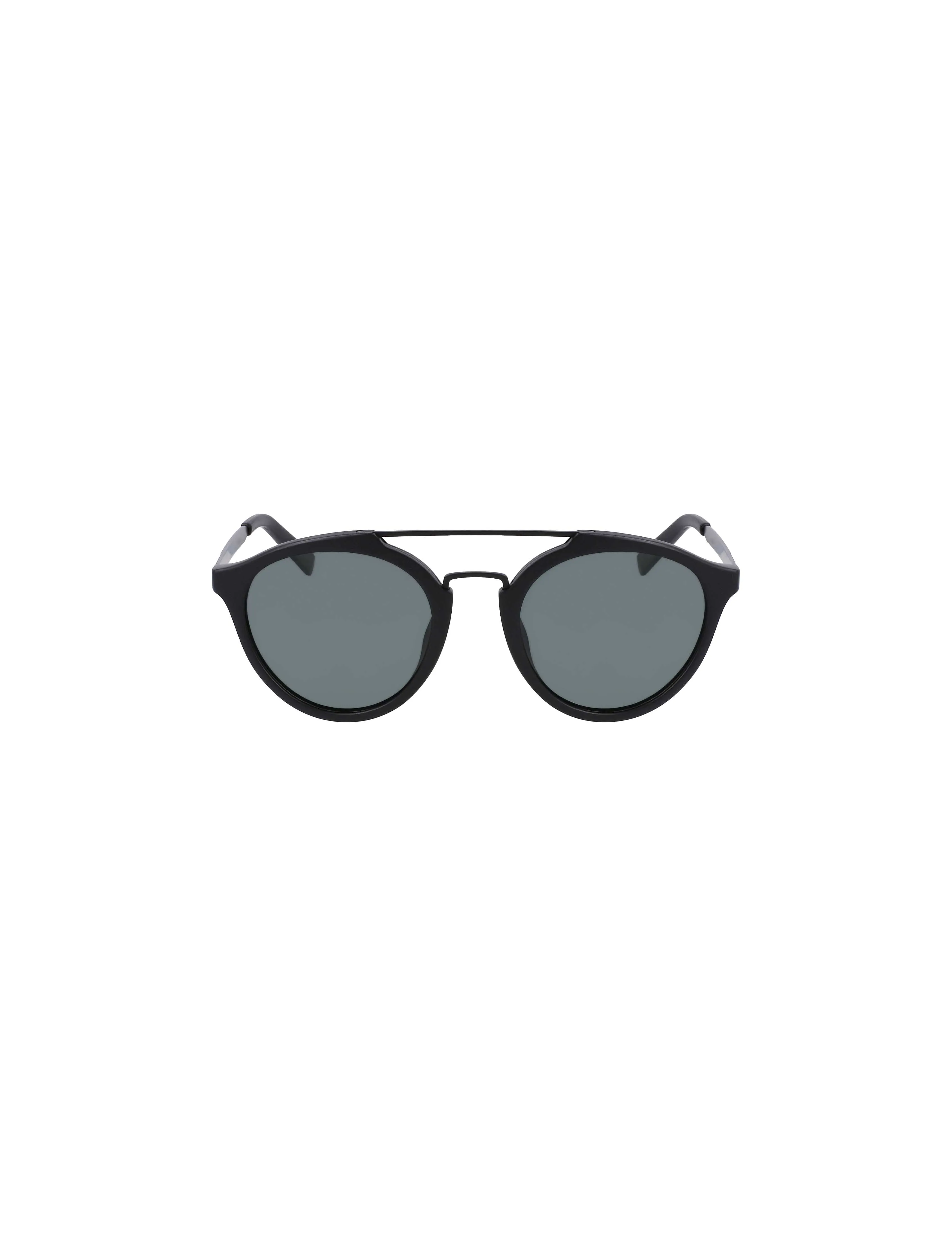 Black Round Double-Brow Bar Sunglasses sold by Joseph Abboud product image thumbnail 2