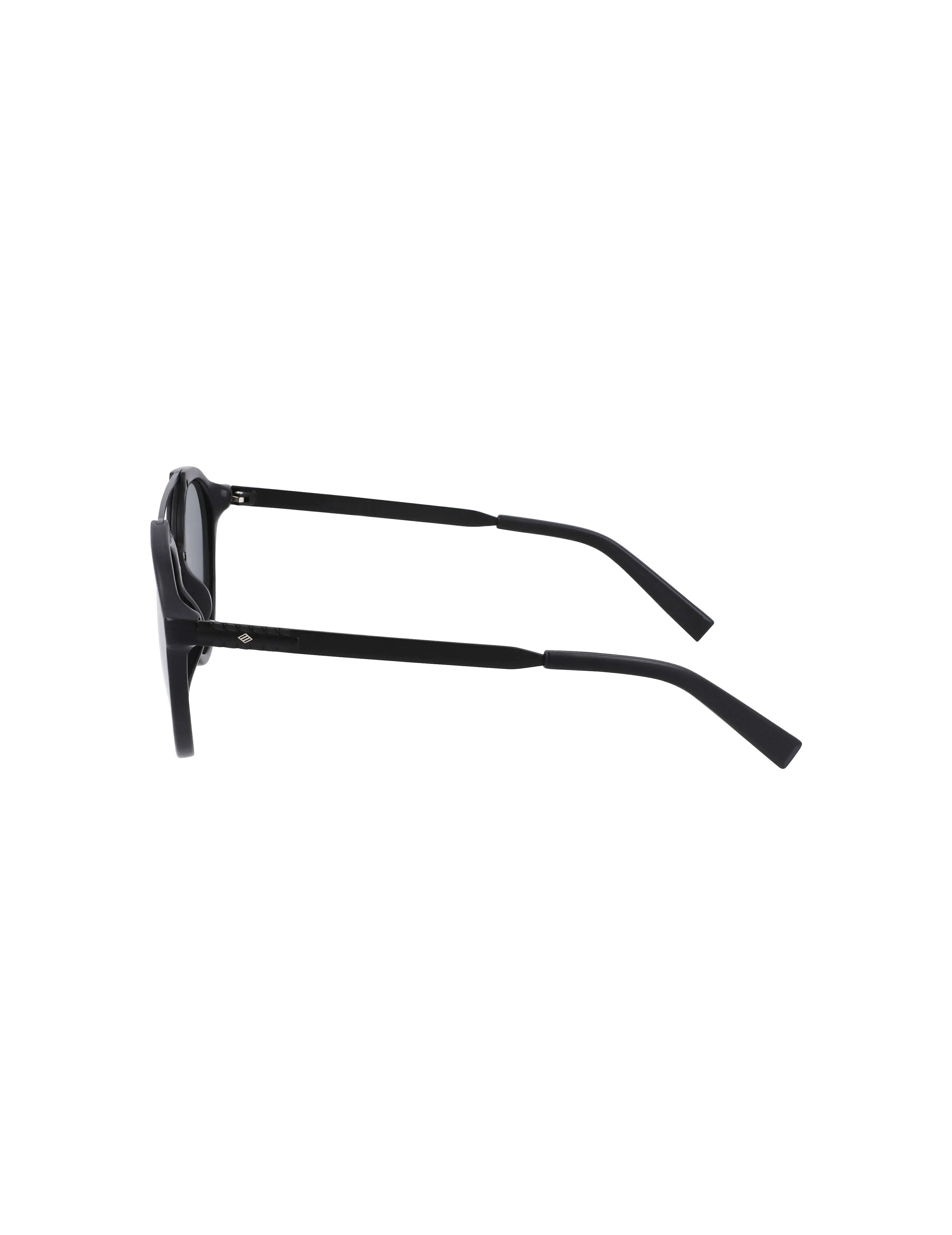 Black Round Double-Brow Bar Sunglasses sold by Joseph Abboud product image thumbnail 5