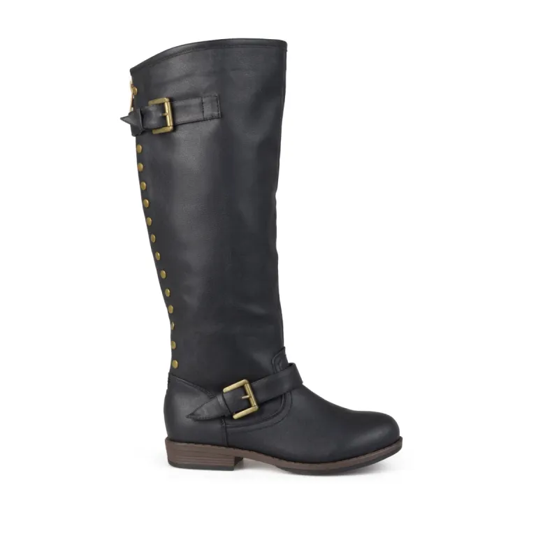 SPOKANE RIDING BOOTS IN WIDE CALF sold by Journee Collection