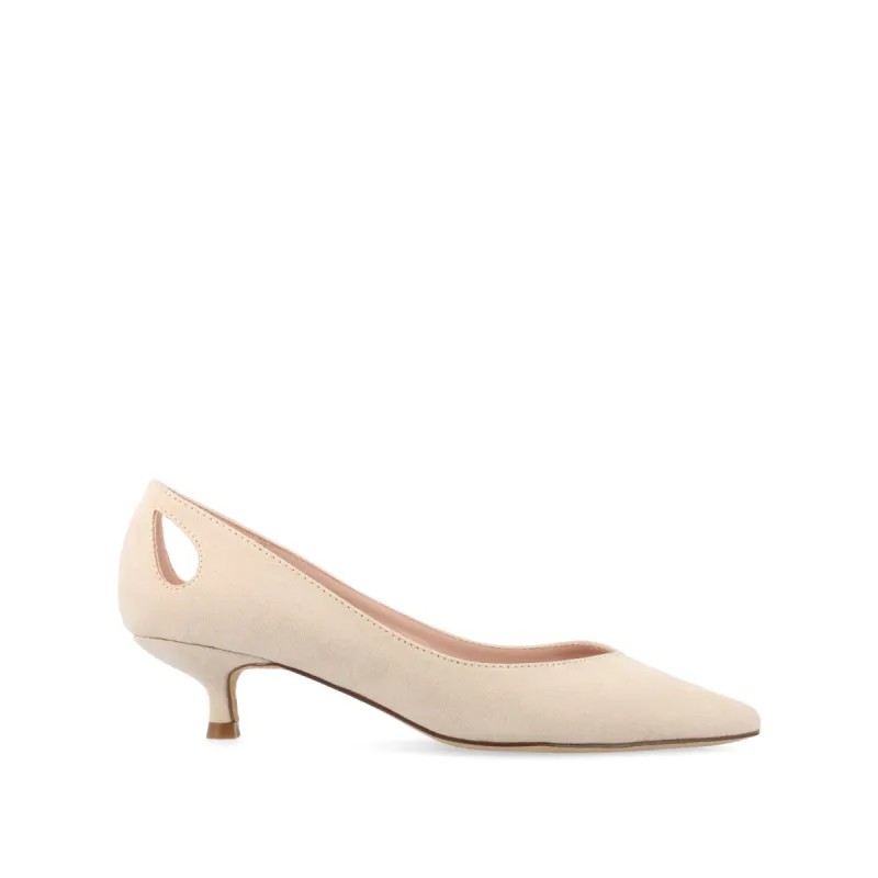 GOLDIE KITTEN HEELS IN FAUX SUEDE sold by Journee Collection