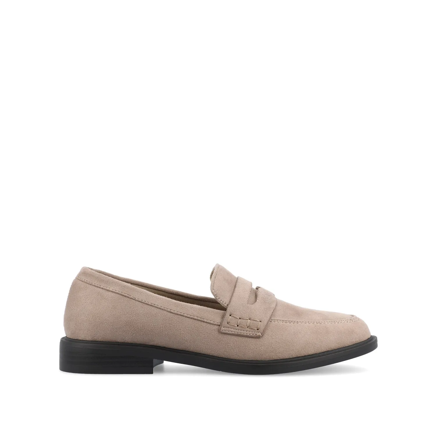 RAICHEL PENNY LOAFER FLATS IN FAUX SUEDE sold by Journee Collection