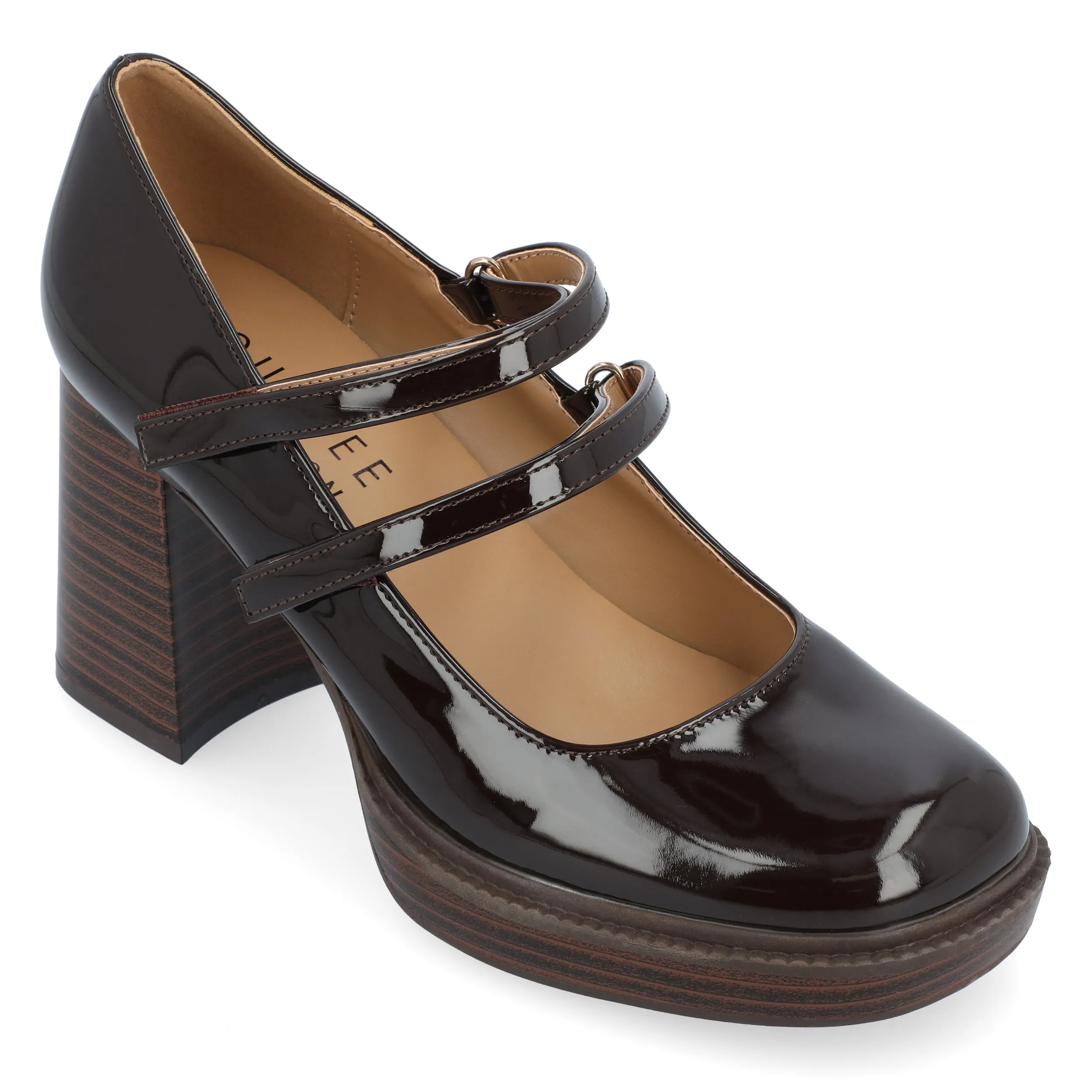 SHASTA MARY JANE PUMP HEELS IN PATENT sold by Journee Collection product image thumbnail 4