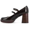 SHASTA MARY JANE PUMP HEELS IN PATENT sold by Journee Collection