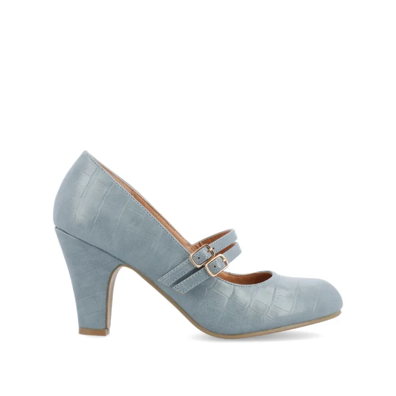 WINDY CROCO MARY JANE PUMP HEELS IN NARROW sold by Journee Collection