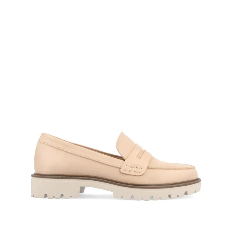KENLY FAUX SUEDE LOAFER FLATS IN NARROW sold by Journee Collection