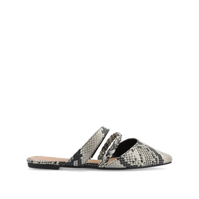 OLIVEA MULE FLATS IN VEGAN LEATHER sold by Journee Collection