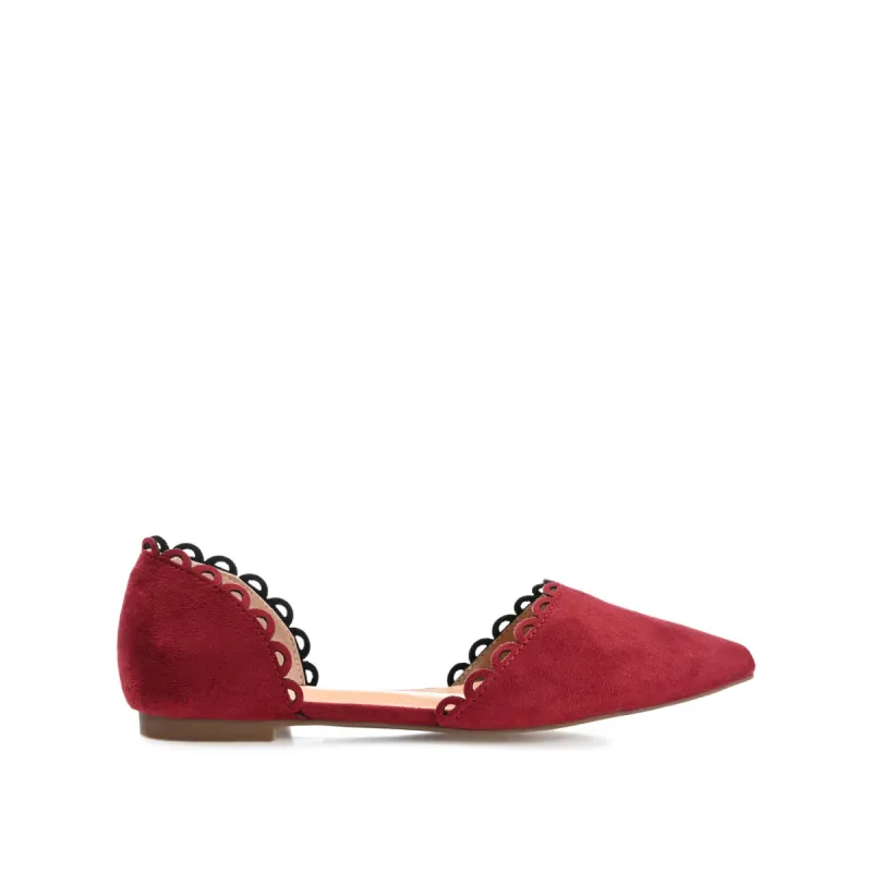 JEZLIN D'ORSAY FLATS IN FAUX SUEDE sold by Journee Collection