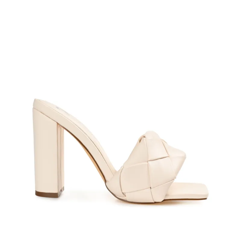MAYSIE MULE HEELS IN FAUX LEATHER sold by Journee Collection