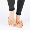 SERLINA PLEATED SLIDE SANDALS IN FOIL sold by Journee Collection