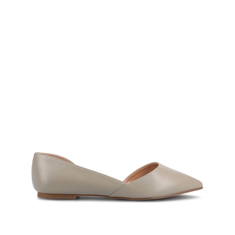CORTNI D'ORSAY FLATS IN VEGAN LEATHER sold by Journee Collection
