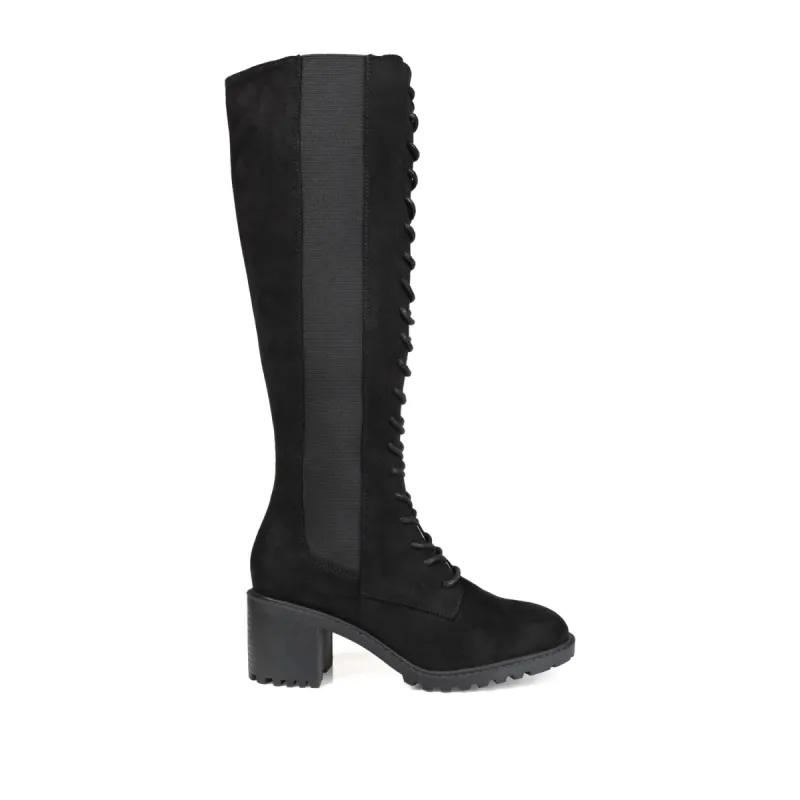 JENICCA LACE-UP BOOTS IN X-WIDE CALF sold by Journee Collection