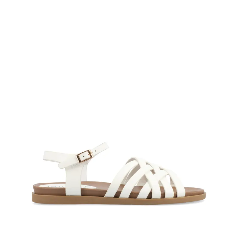 KIMMIE MULTI STRAP SANDAL IN FAUX LEATHER sold by Journee Collection