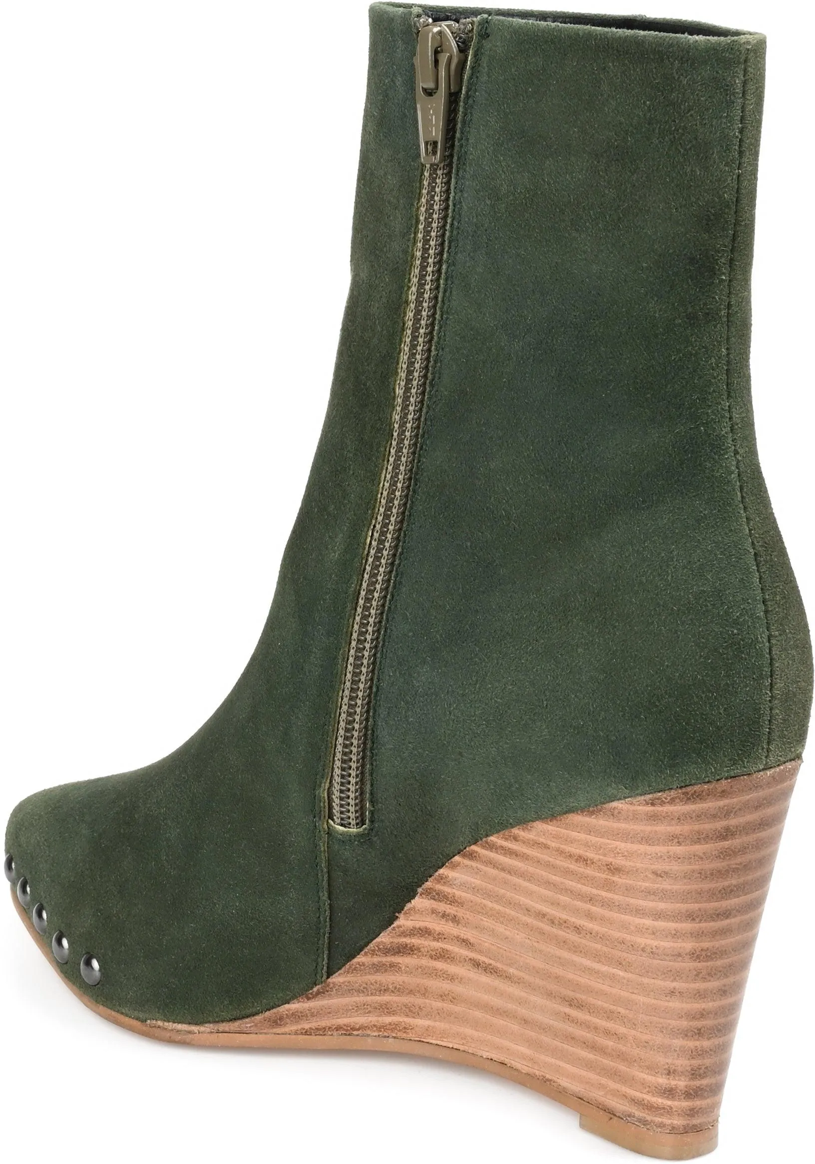 REEYA WEDGE HEELED BOOTIES IN SUEDE sold by Journee Collection product image thumbnail 5
