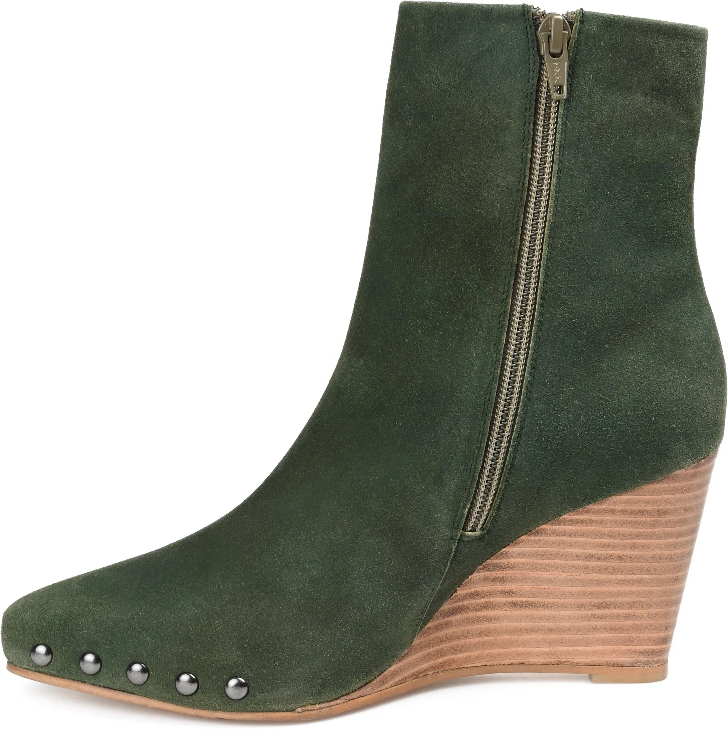 REEYA WEDGE HEELED BOOTIES IN SUEDE sold by Journee Collection product image thumbnail 4