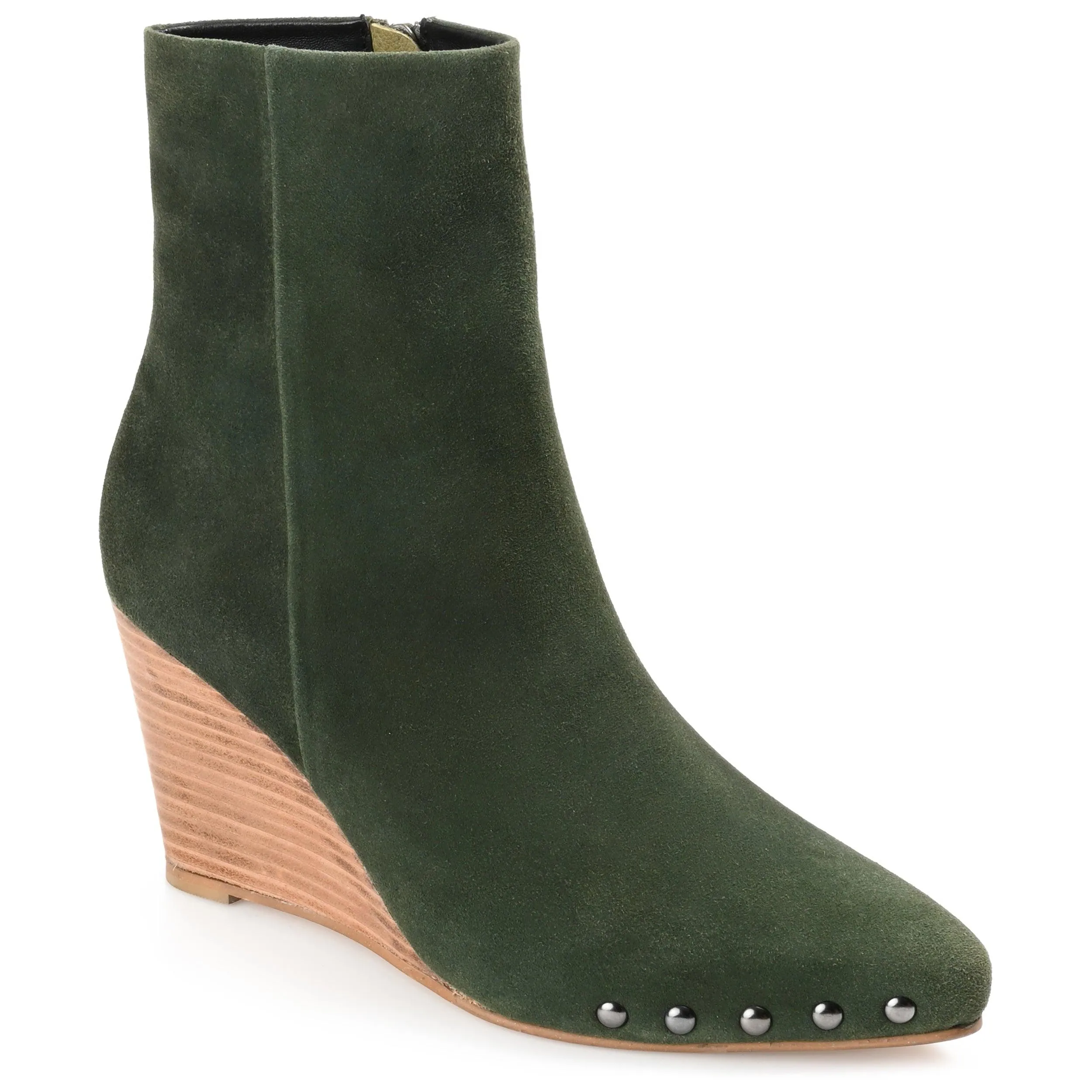 REEYA WEDGE HEELED BOOTIES IN SUEDE sold by Journee Collection product image thumbnail 3