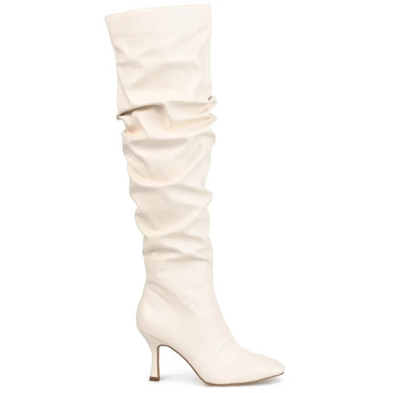 KINDY KNEE HIGH BOOTS IN X-WIDE CALF sold by Journee Collection