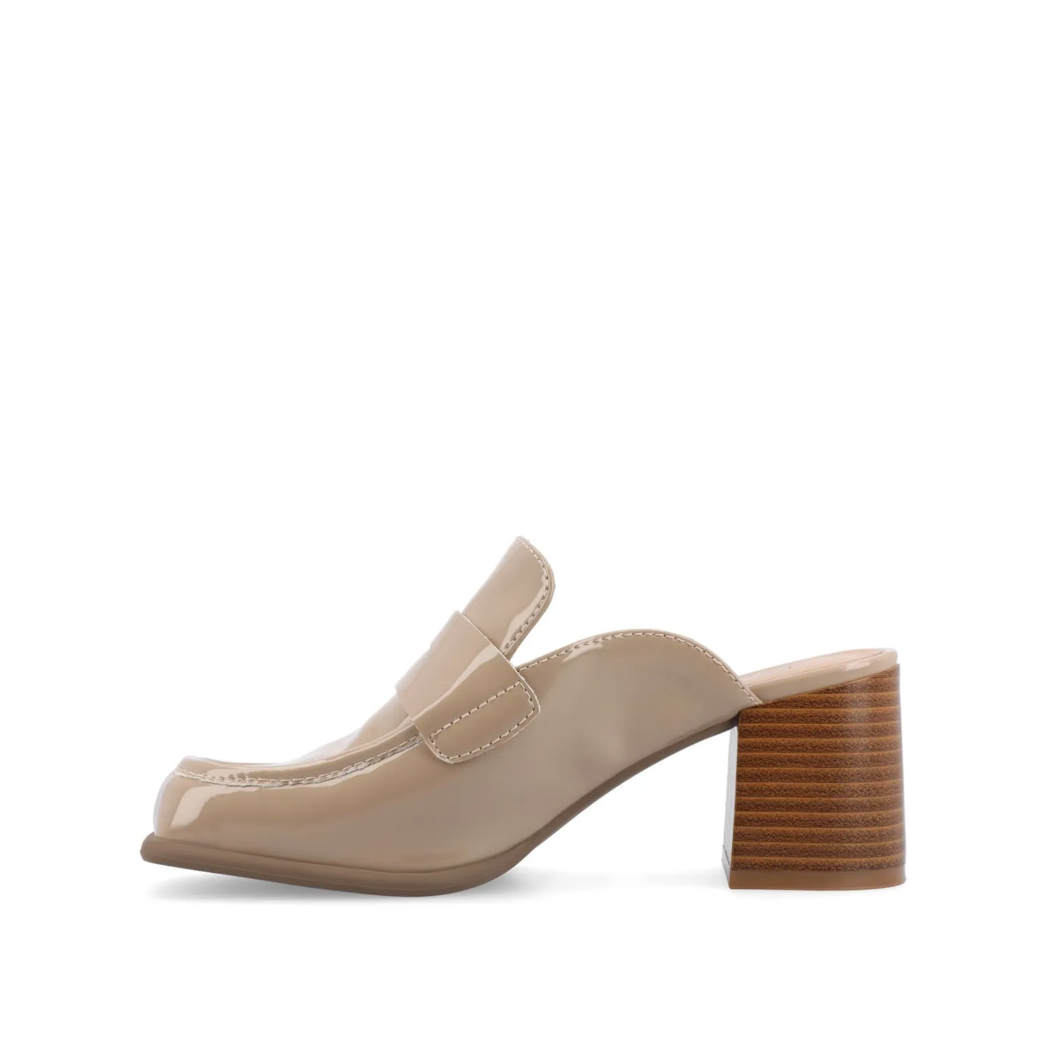 BAYLEY BLOCK HEELED LOAFERS IN FAUX LEATHER sold by Journee Collection product image thumbnail 4