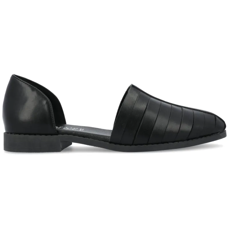 ANYAH D'ORSAY FLATS IN VEGAN LEATHER sold by Journee Collection