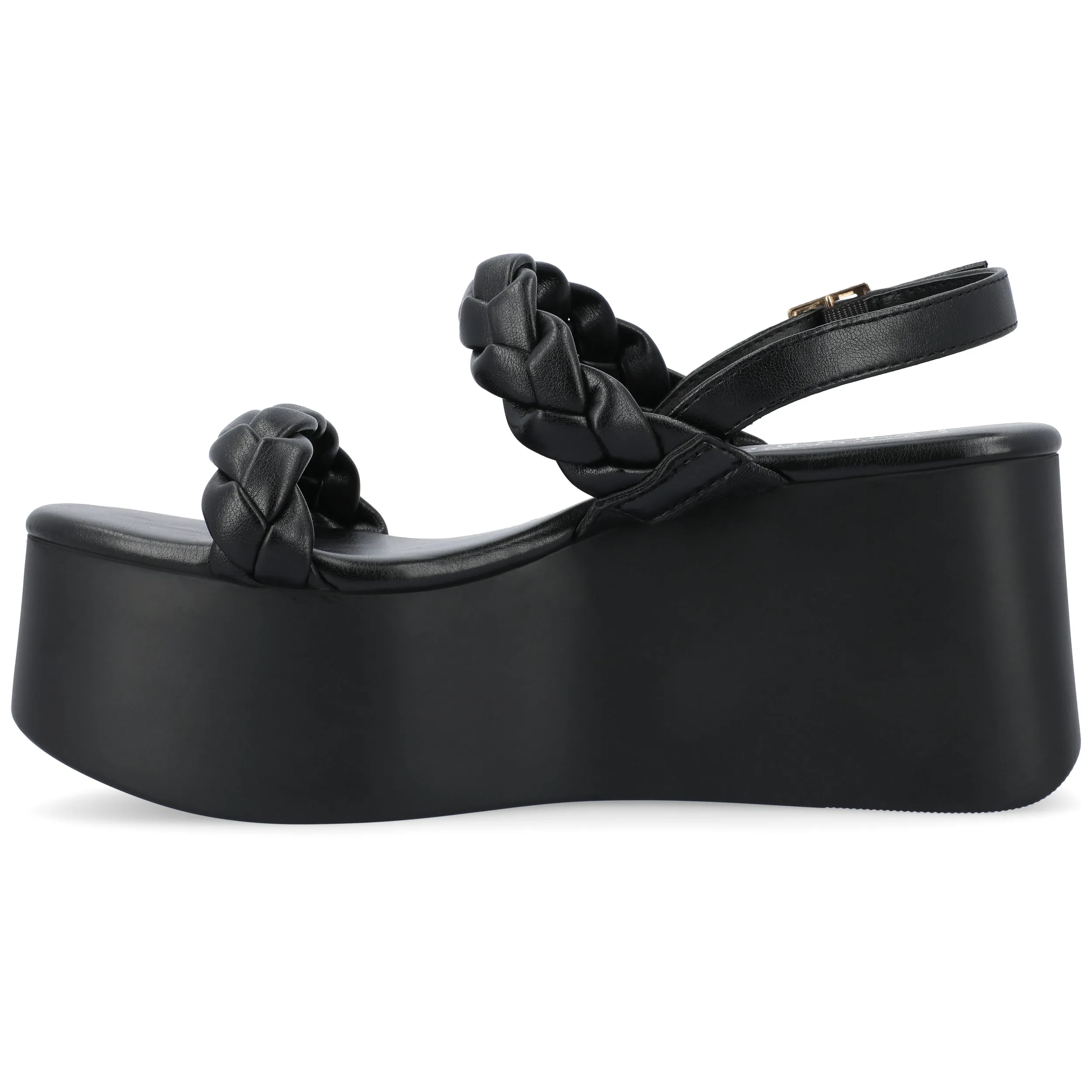 ZANNAH PLATFORM SANDALS IN FAUX LEATHER sold by Journee Collection product image thumbnail 5
