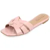 ARRINA SLIDE SANDALS IN BASIC PATENT sold by Journee Collection