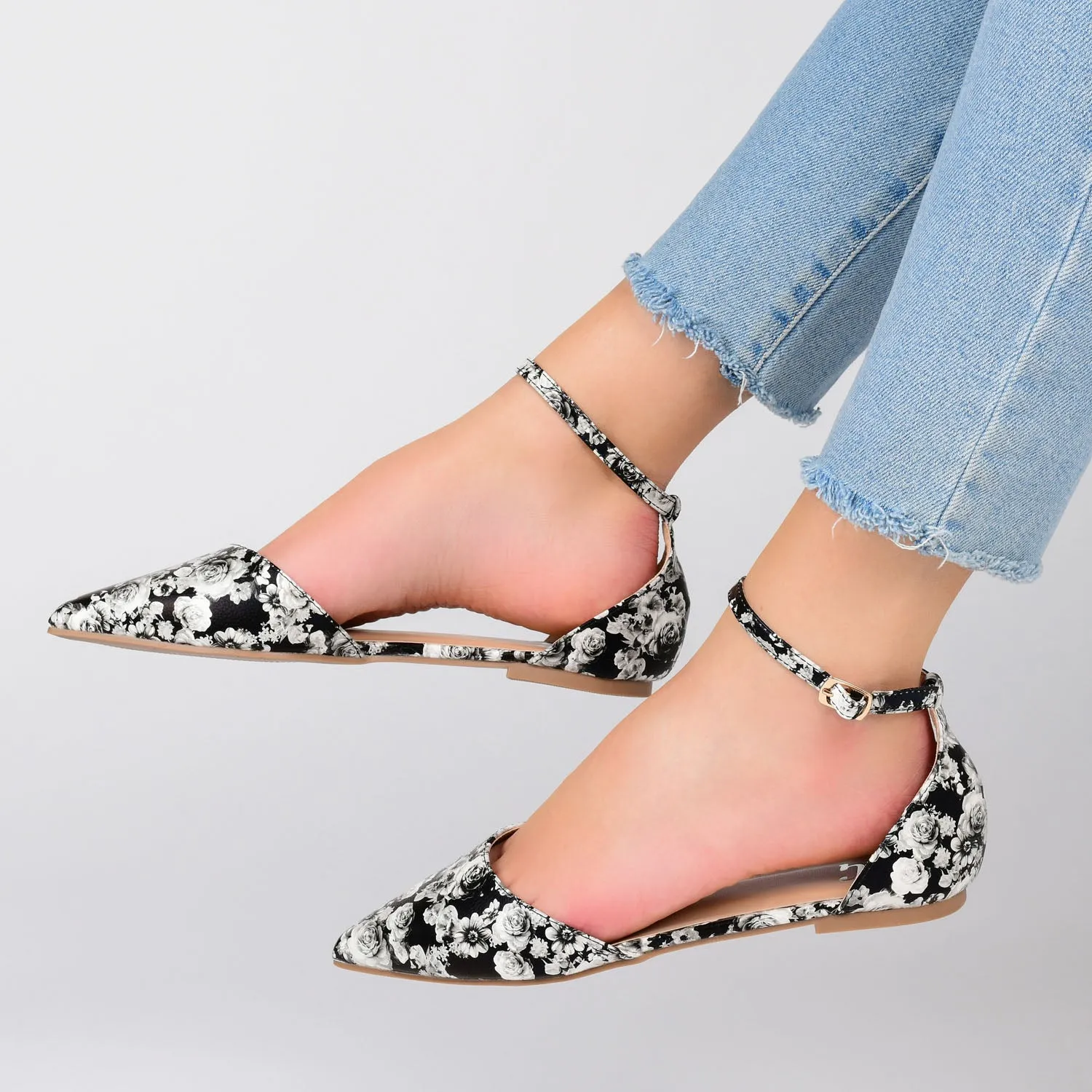 REBA D'ORSAY FLATS IN VEGAN LEATHER sold by Journee Collection product image thumbnail 2