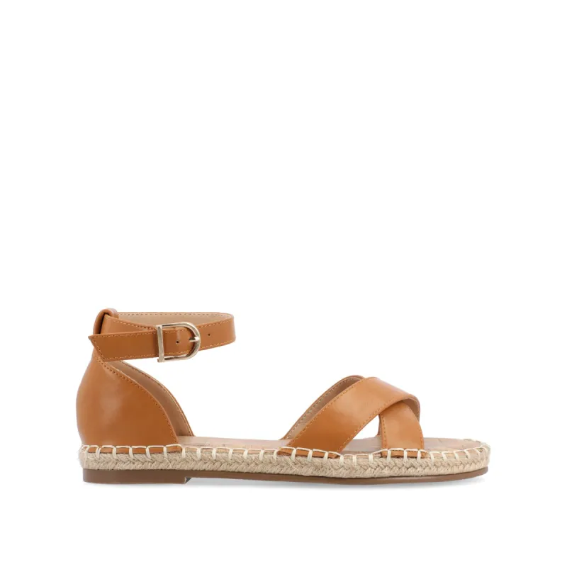 LYDDIA ESPADRILLE SANDALS IN VEGAN LEATHER sold by Journee Collection