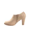SANZI ZIP-UP BOOTIES IN WIDE sold by Journee Collection