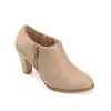 SANZI ZIP-UP BOOTIES IN WIDE sold by Journee Collection