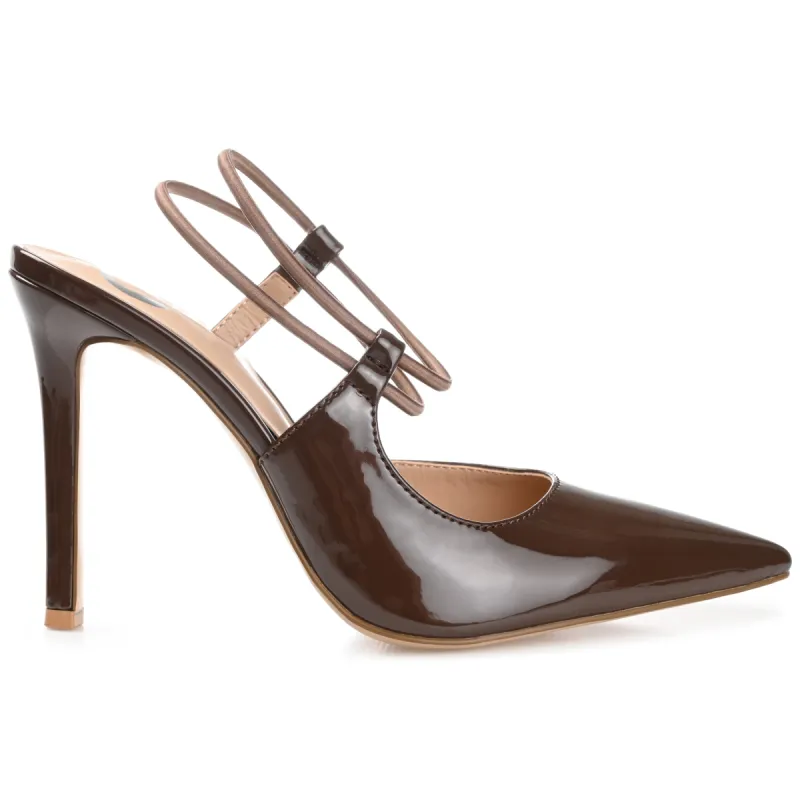 GRACELLE SLINGBACK STILETTO HEEL IN PATENT sold by Journee Collection