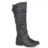 HARLEY RIDING BOOTS IN FAUX LEATHER sold by Journee Collection