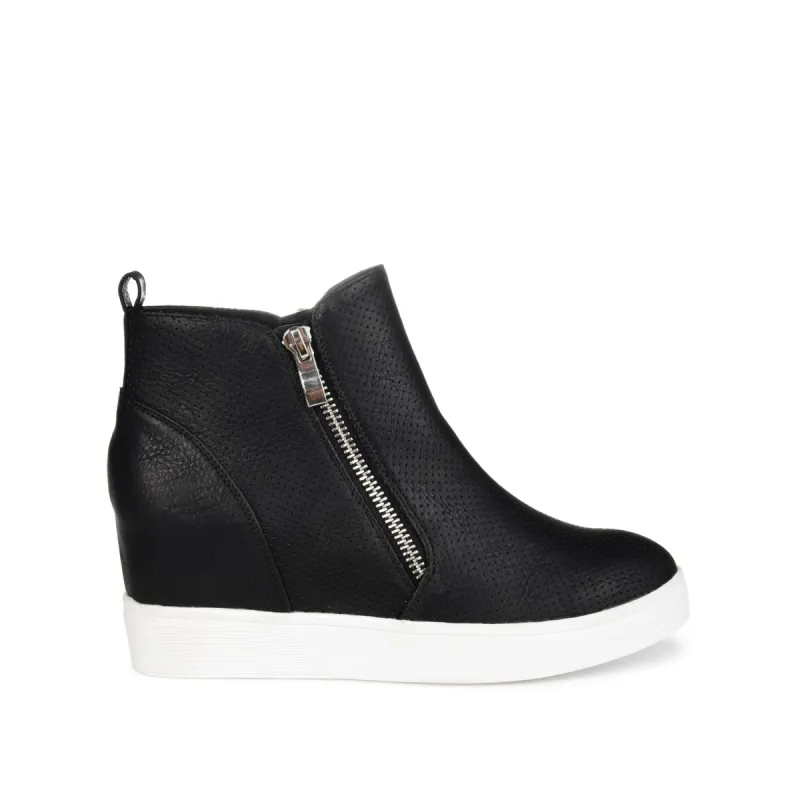 PENNELOPE WEDGE SNEAKERS IN FAUX LEATHER sold by Journee Collection