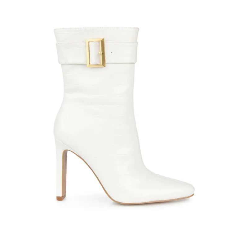 ELANIE ZIP UP BOOTIE IN FAUX CROCO sold by Journee Collection