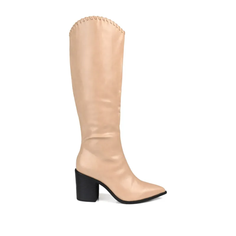 DARIA COWGIRL BOOTS IN WIDE CALF sold by Journee Collection