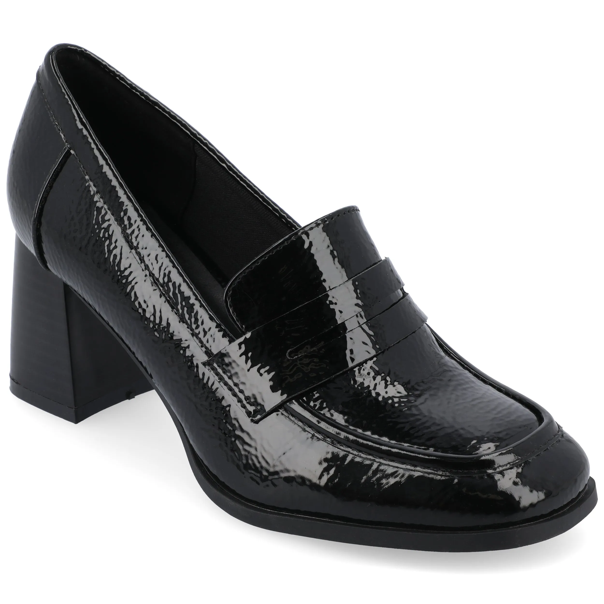 MALLEAH BLOCK HEEL LOAFERS IN WIDE sold by Journee Collection product image thumbnail 3